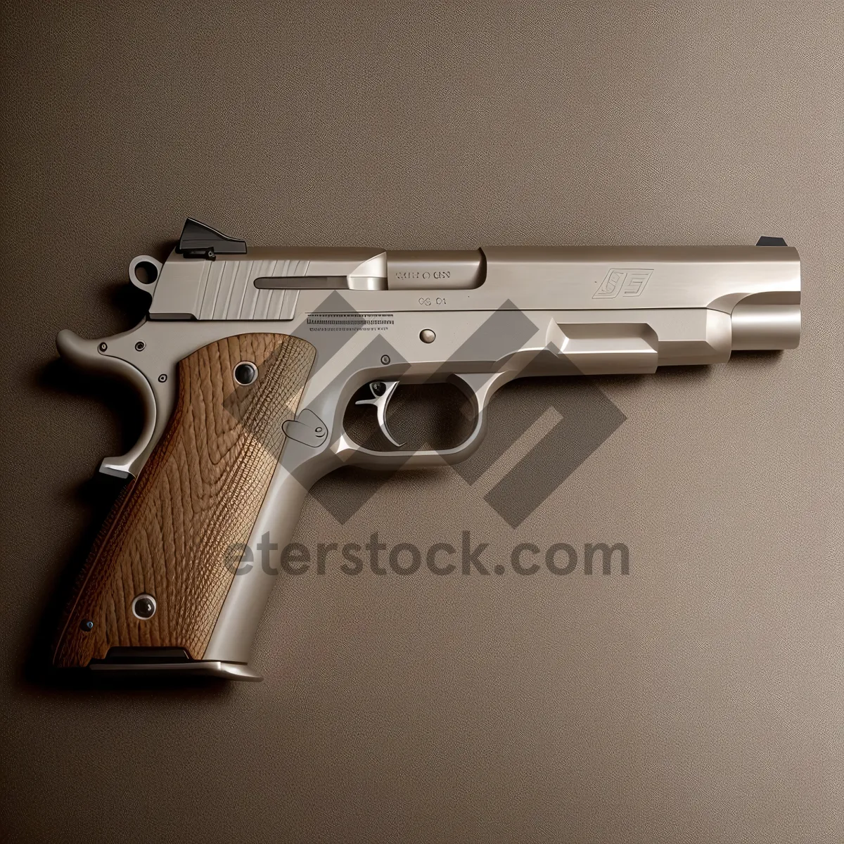 Picture of Metal Pistol: Powerful Handgun for Military and Security