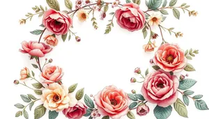 Floral silhouette graphic design wallpaper with artistic curve texture