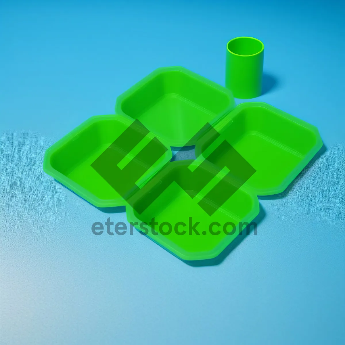 Picture of 3D Clover Symbol Toy Design Render