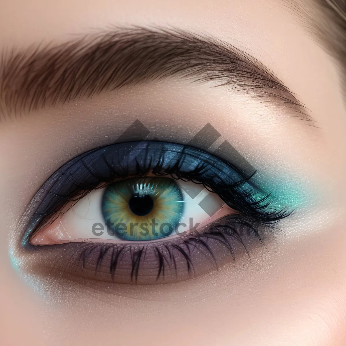 Picture of Captivating Eye Makeup Accentuating Natural Beauty