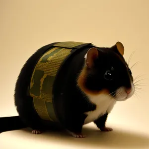 Furry and Adorable Domestic Hamster with Whiskers