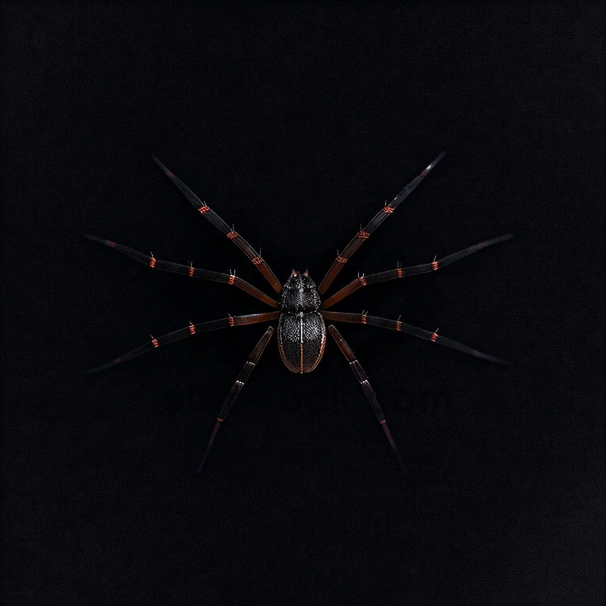 Picture of Close-up Arachnid Harvestman Spider with Mosquito