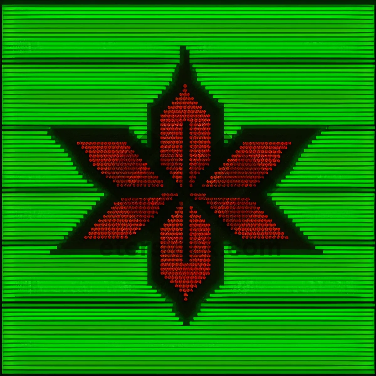 Picture of Decorative Symmetrical Star Icon Design