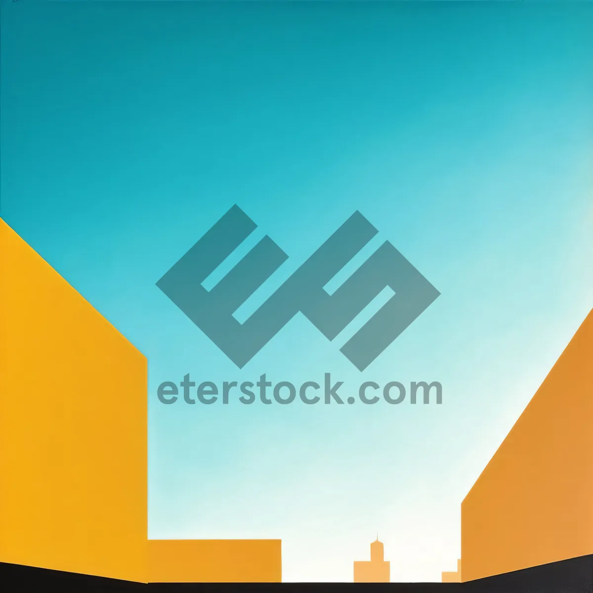 Picture of 3D Pyramid Graphic Design Symbol