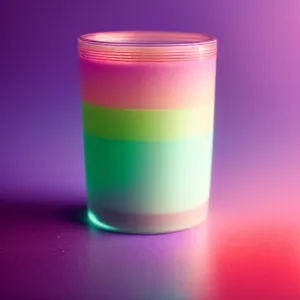 Cup of Refreshing Liquid Beverage in Glass Container