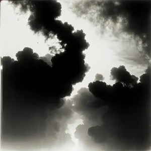Sunny Sky with Fluffy Clouds - Serene Atmosphere