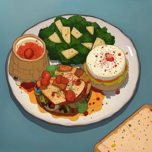 Delicious Gourmet Breakfast Meal