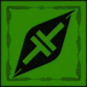 Digital Clock on Blank Border Sign