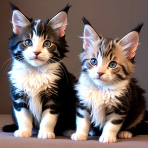 Cute Gray Tabby Kitten with Playful Curiosity