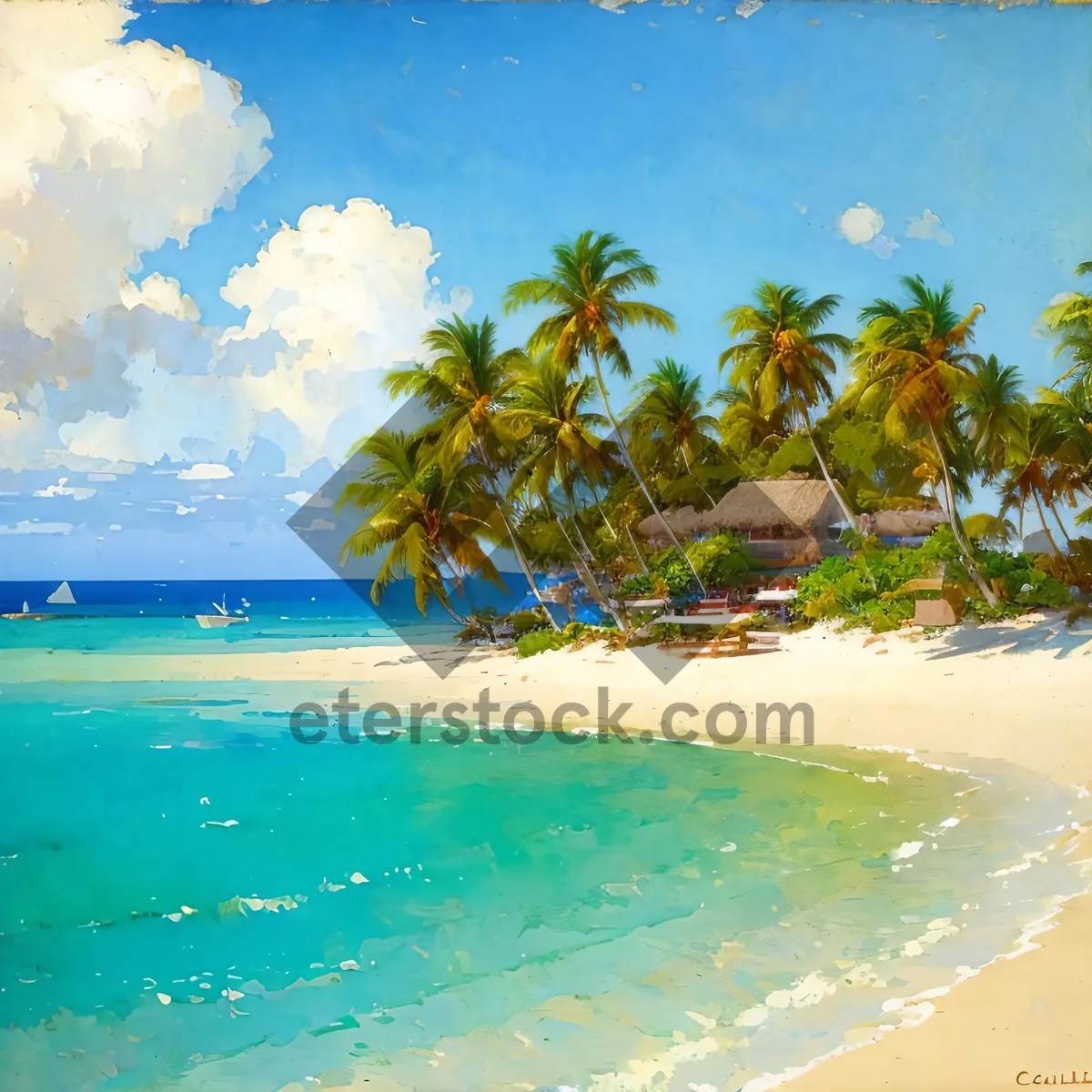 Picture of Serene Summer Escape: Tropical Beach Paradise