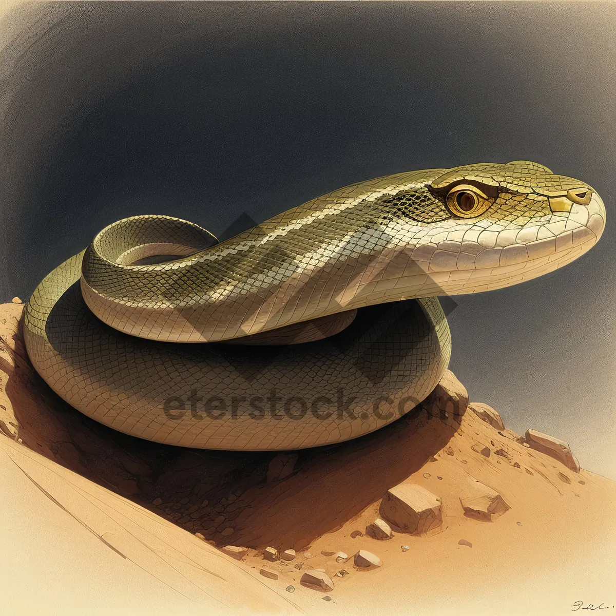 Picture of Close-up of Thunder Snake Alligator Lizard