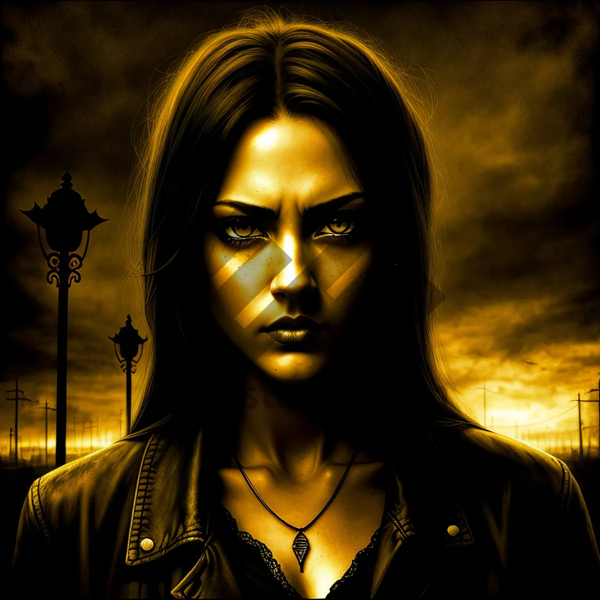 Picture of Dark and Sensual Sorcerer with Attractive Features