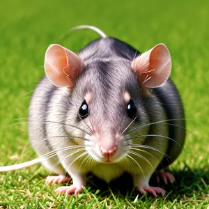 Furry Creature with Cute Whiskers and Fluffy Fur