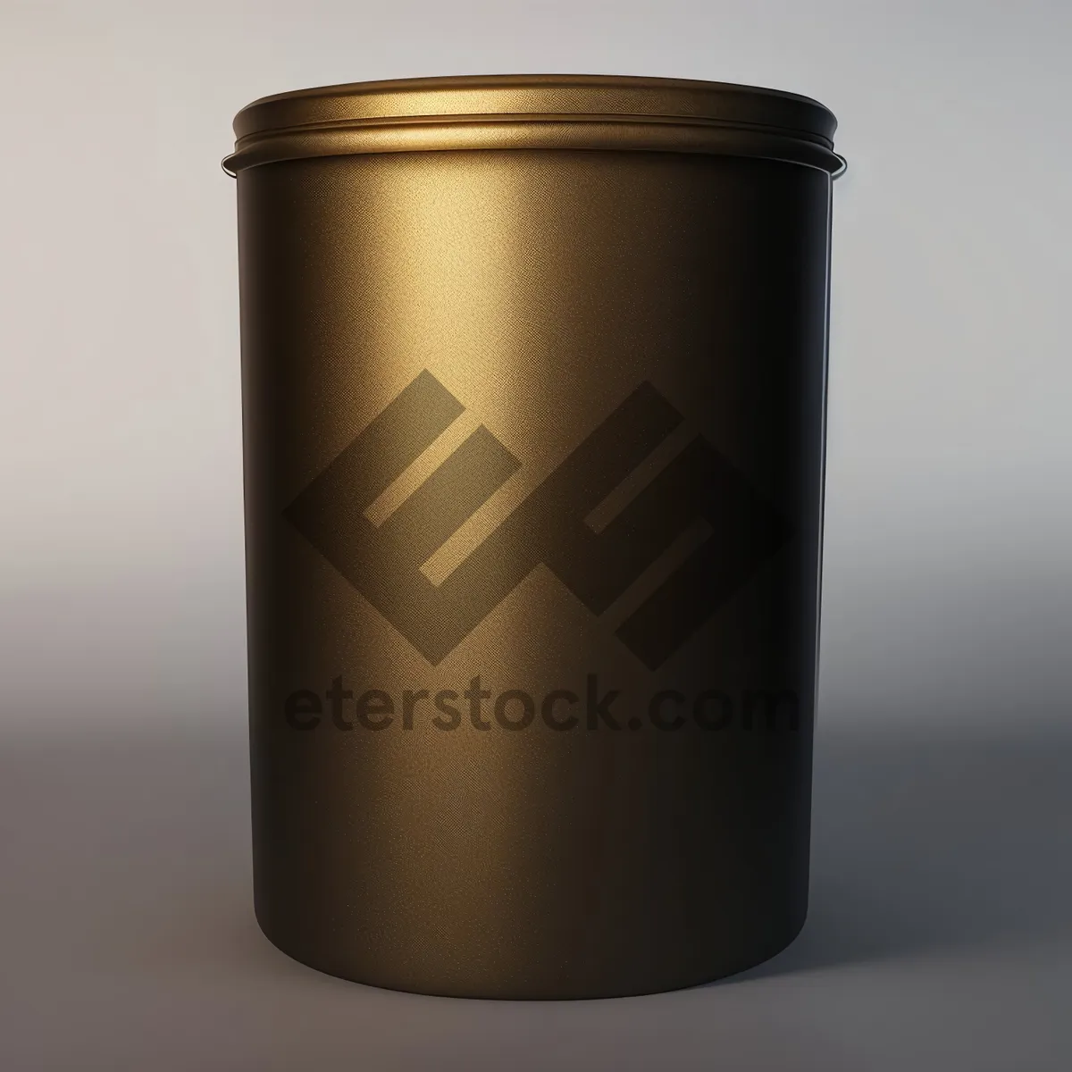 Picture of Metal garbage can for storing empty containers