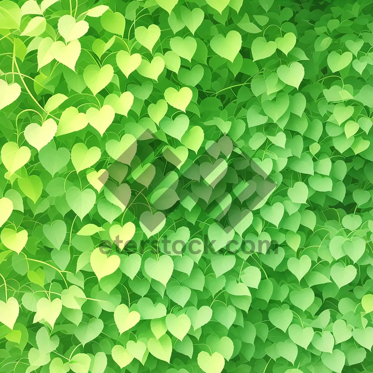 Picture of Floral Clover Pattern: Artistic Seamless Leaf Design