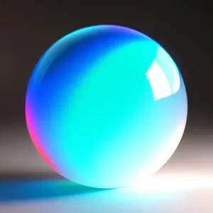 Glossy Glass Button Sphere - Shiny Web Design Icon