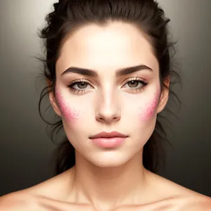 Beautiful Brunette Model with Flawless Skin