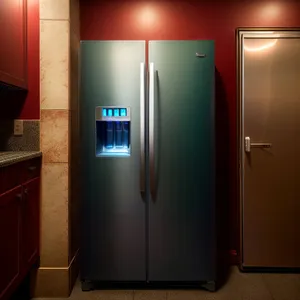 Modern White Refrigerator in Stylish Home