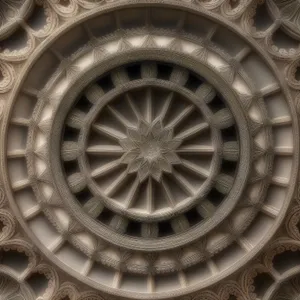 Old Church Dome with Window and Roof Texture