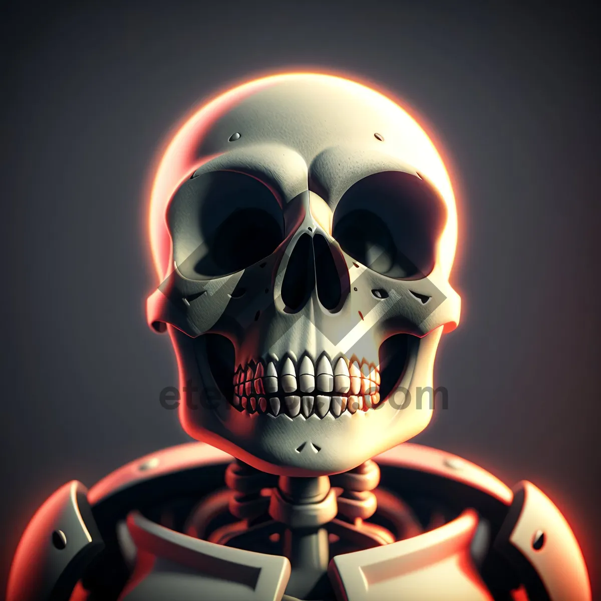 Picture of Macabre Automaton: Terrifying Skull Sculpture