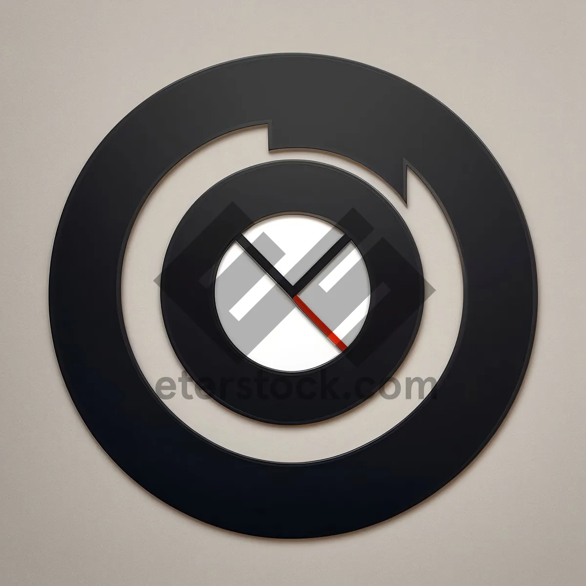 Picture of Black 3D Icon Circle Button