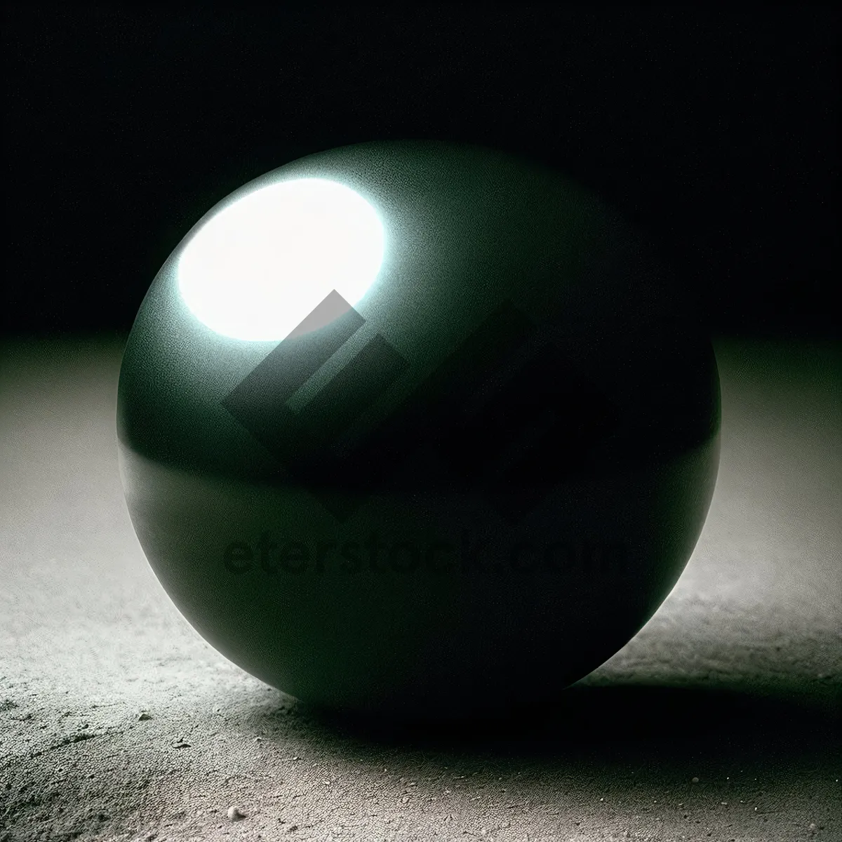 Picture of Egg on Pool Table with Lamp Lighting