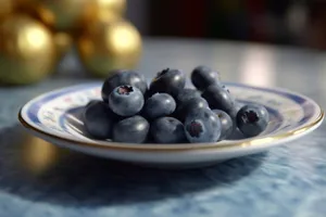 Fresh Blueberries Closeup of Delicious and Healthy Snack