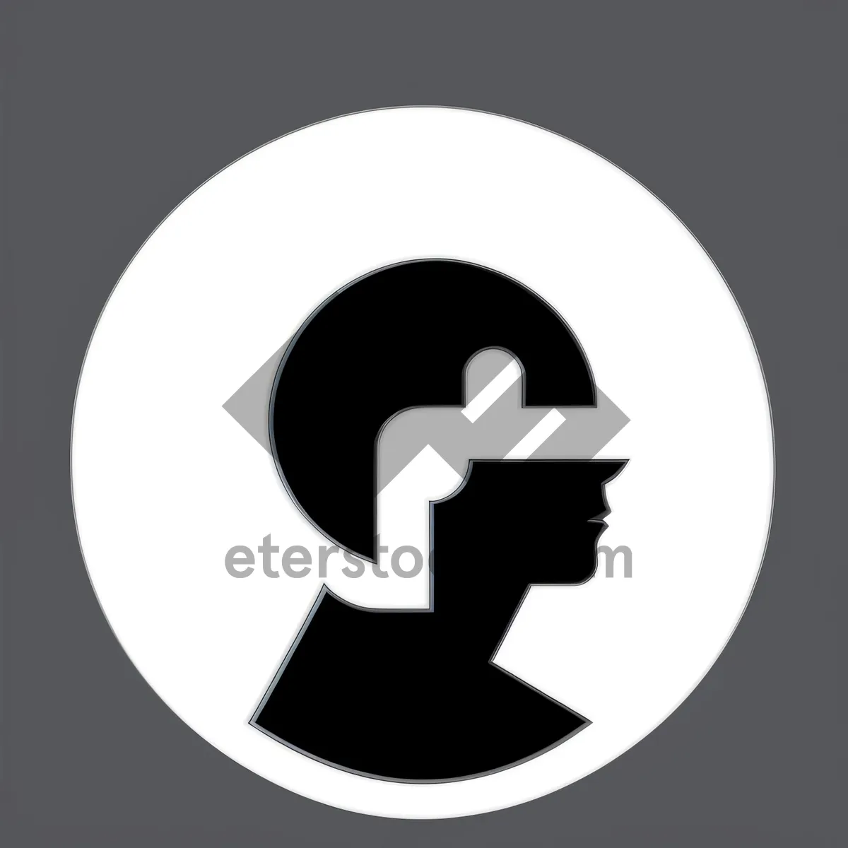 Picture of Black Round Web Icons Set - Graphic Symbol Button