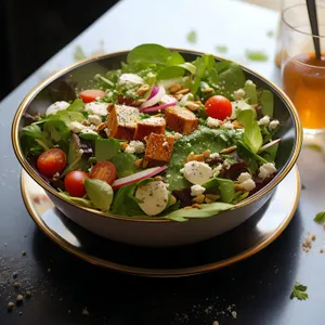 Gourmet Vegetable Salad with Chickpeas and Tomatoes