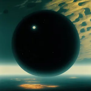 Mystical Moonbeam in Celestial Space