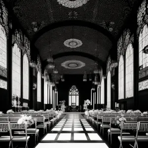 Historic Cathedral Interior Building Hall Religion