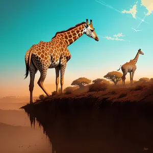 Majestic Giraffe in the African Wilderness