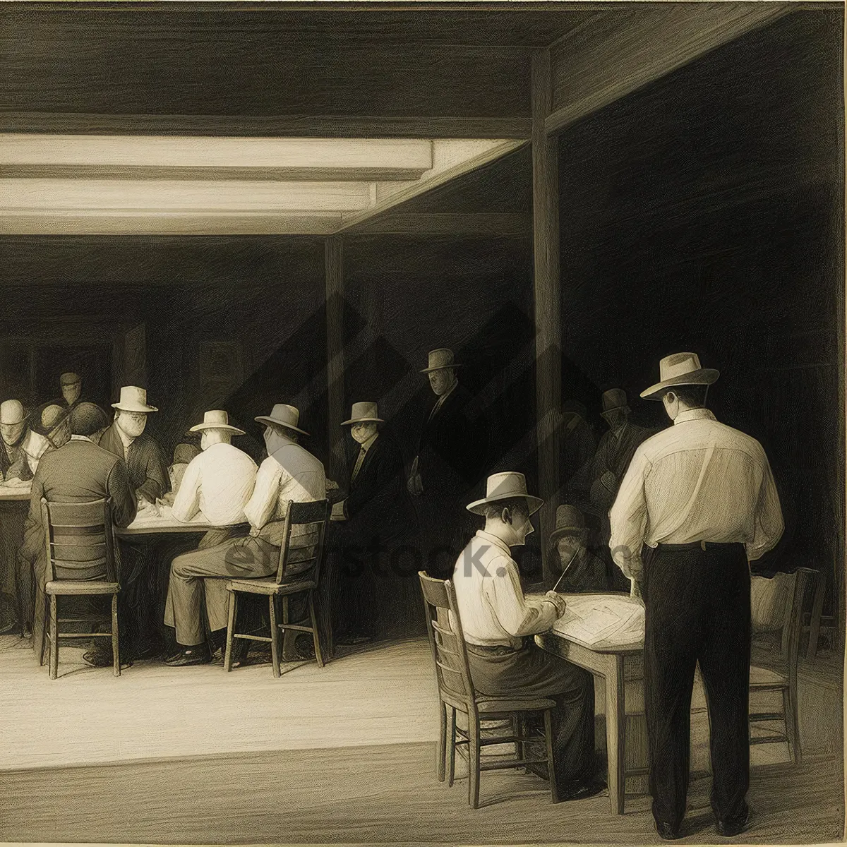 Picture of Soothing Ambiance: Restaurant Interior with Musical Instruments