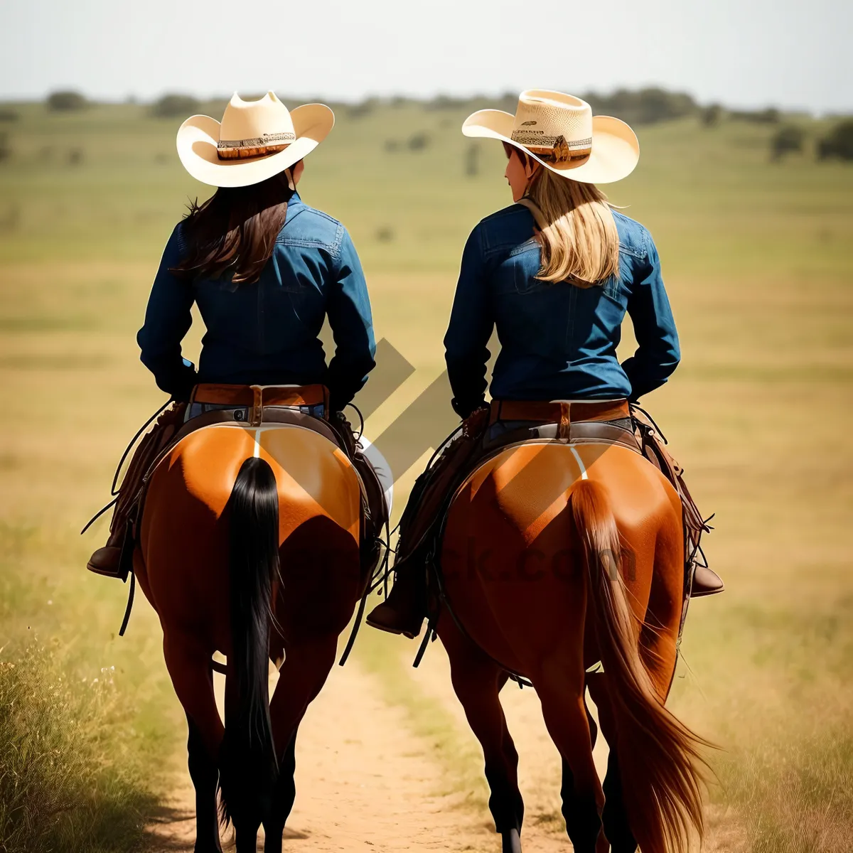 Picture of Wild West Wrangler Riding on Stallion