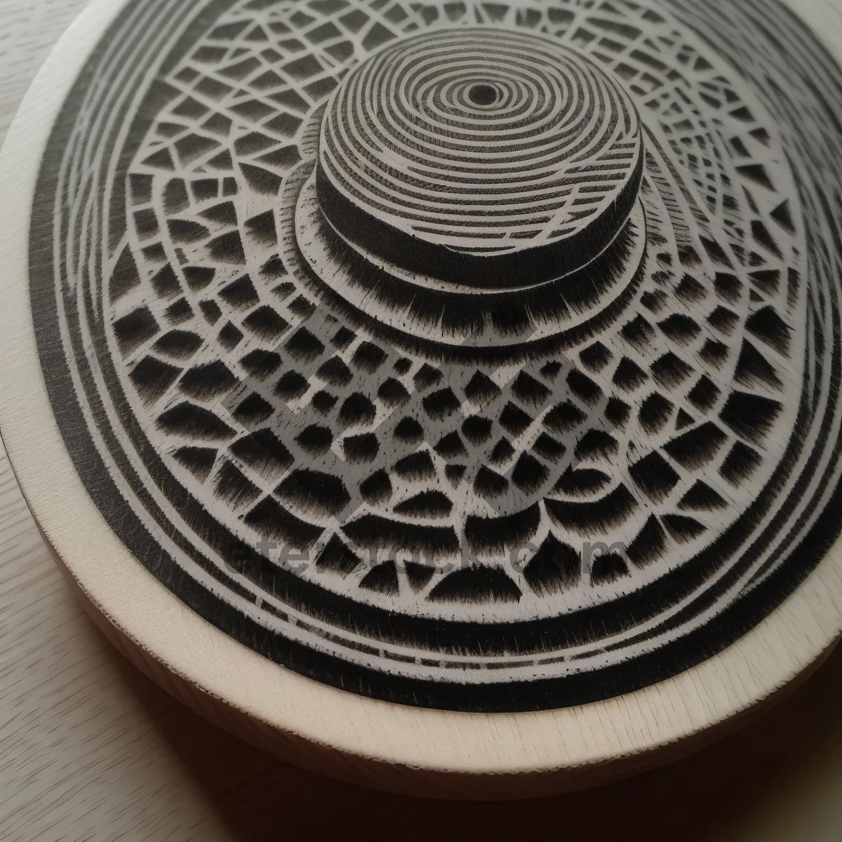 Picture of Circular Trivet Base with Patterned Support Hole