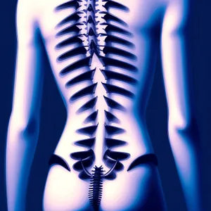 Medical Skeleton Anatomy: Inflammation in Spinal Joints