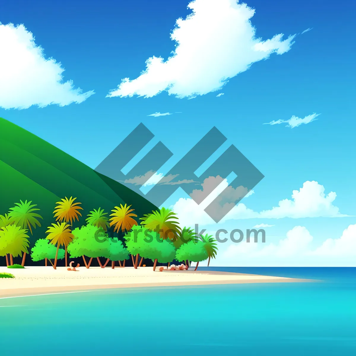 Picture of Vibrant Summer Skyline Reflections
