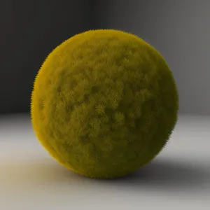 Yellow Tennis Ball on Court