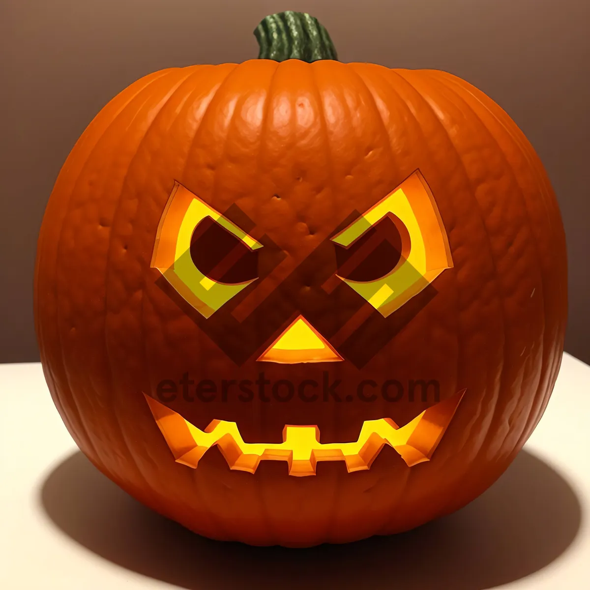 Picture of Spooky Halloween Jack-o'-lantern with a glowing smile