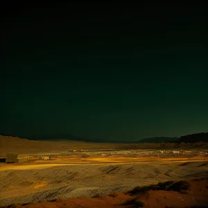 Vast Desert Landscape under Clear Sky