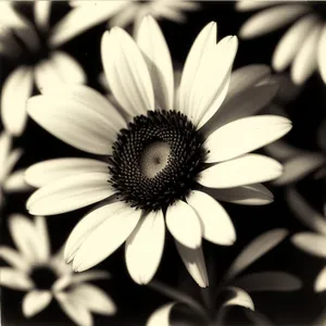 Sunny Meadow Daisy Blooming in Summer Garden