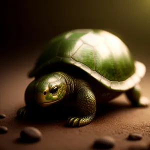 Slow Shell: Close-up of a Reptile Gastropod