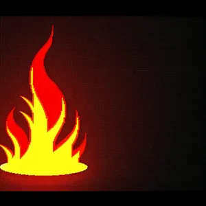 Blazing Firelight: A Fiery Glow in the Dark.