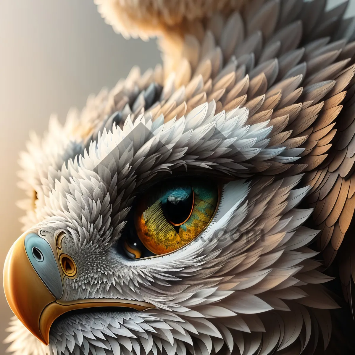 Picture of Majestic Bald Eagle Close-Up Portrait