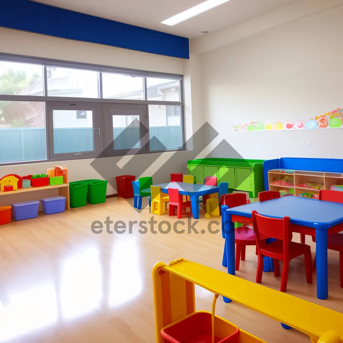 Picture of Luxurious Modern Living Room Interior with Comfortable Furniture.