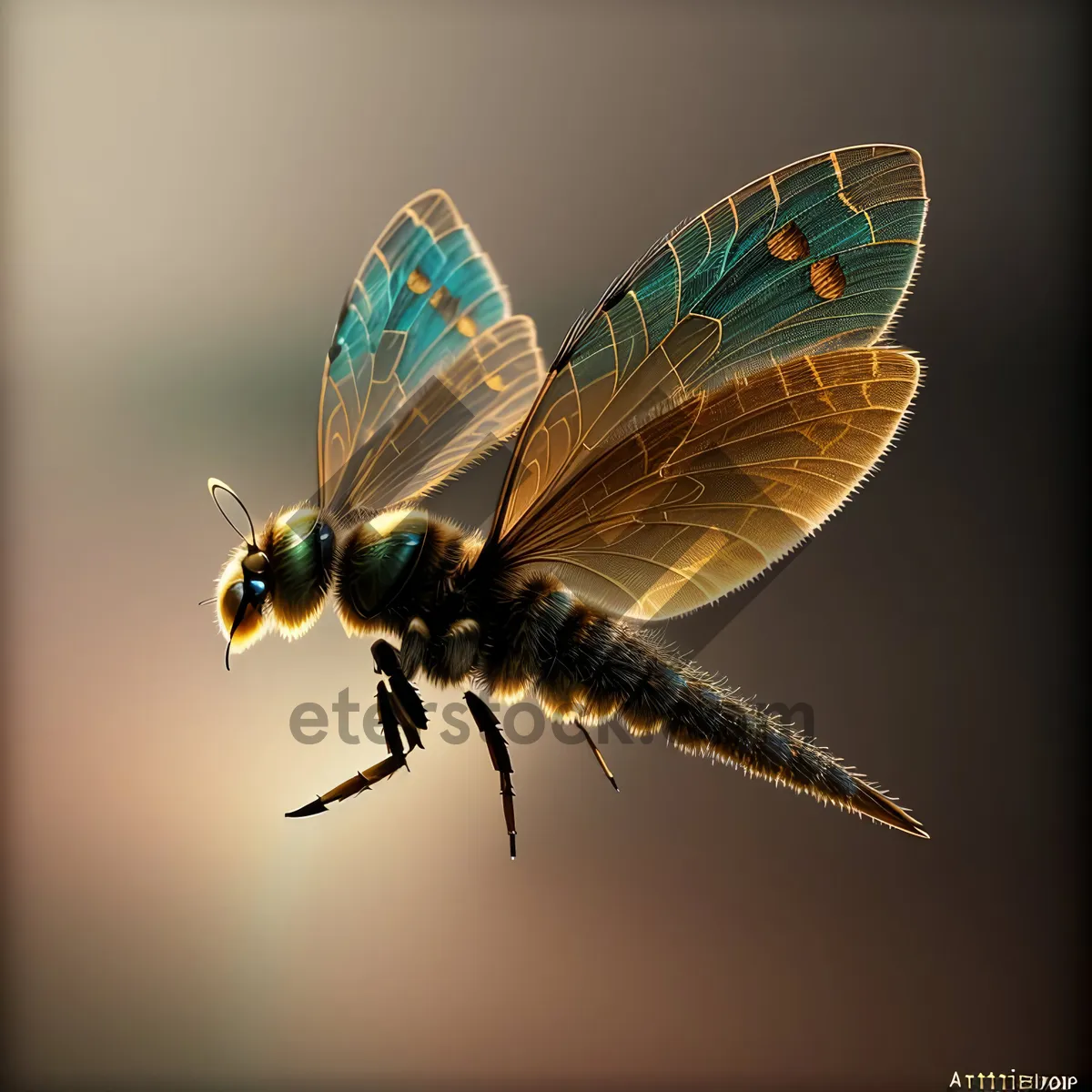 Picture of Dragonfly Wings in Flight: Majestic and Graceful Arthropod