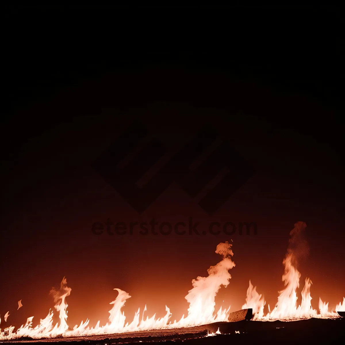 Picture of Fiery Sky: Blaze of Orange Flames