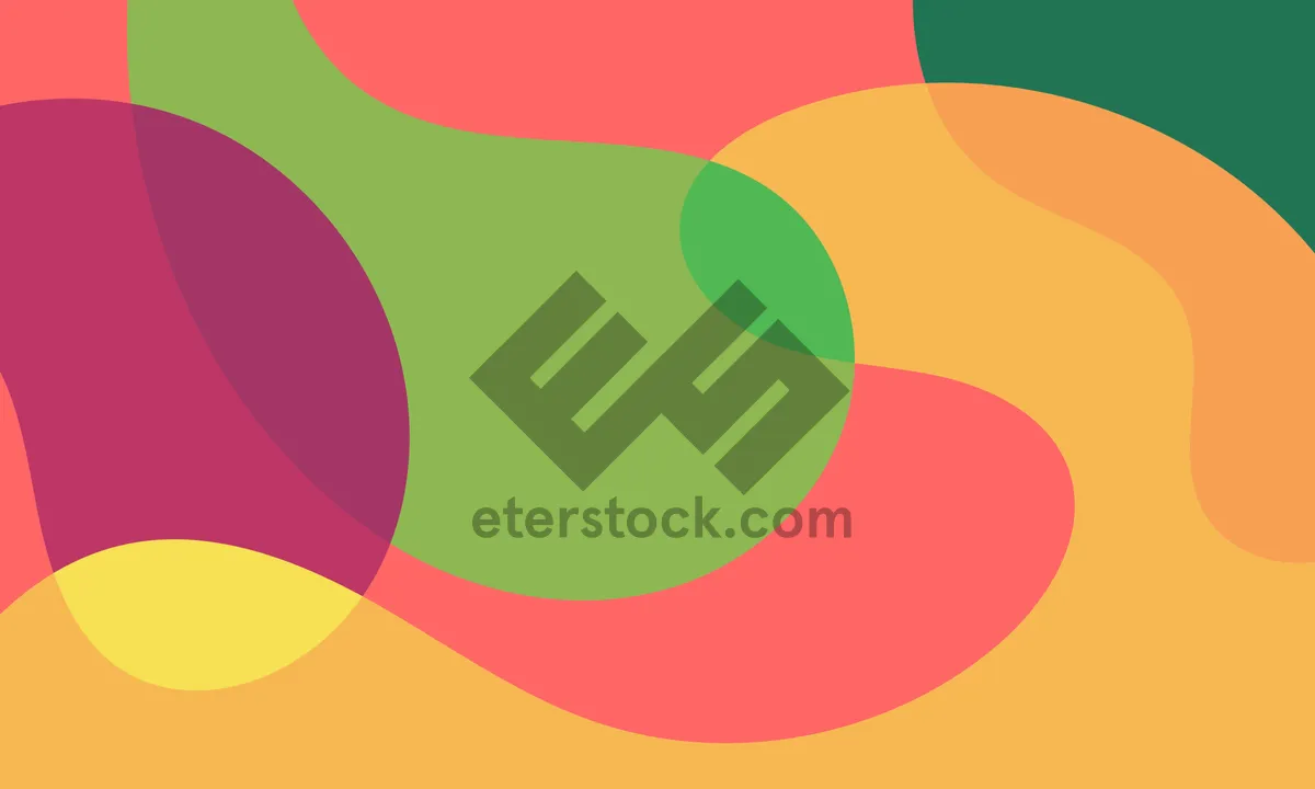 Picture of Colorful Circle Design Icon in Orange and Yellow
