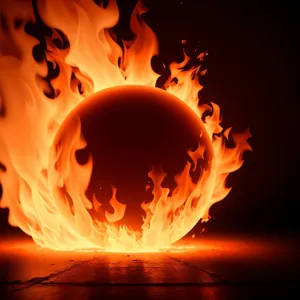 Fiery Elements: A Vivid Abstract Heat Pattern