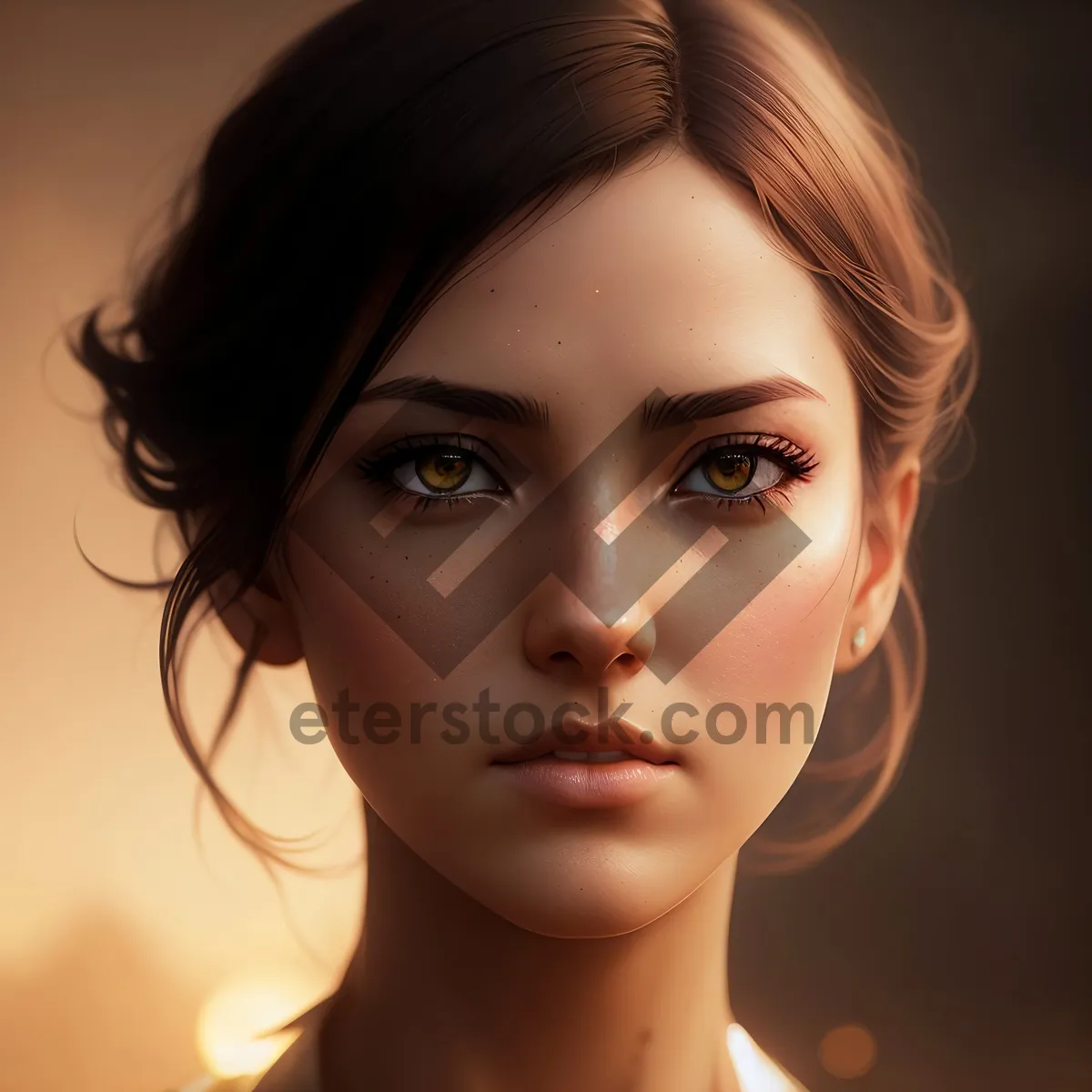 Picture of Stunning Beautiful Lady with Mesmerizing Eyes